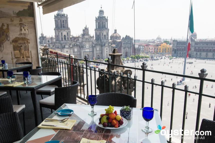 Terraza con vista al Zócalo